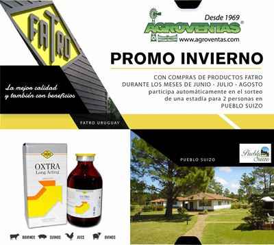 Ganador Promo Invierno FATRO - Agroventas